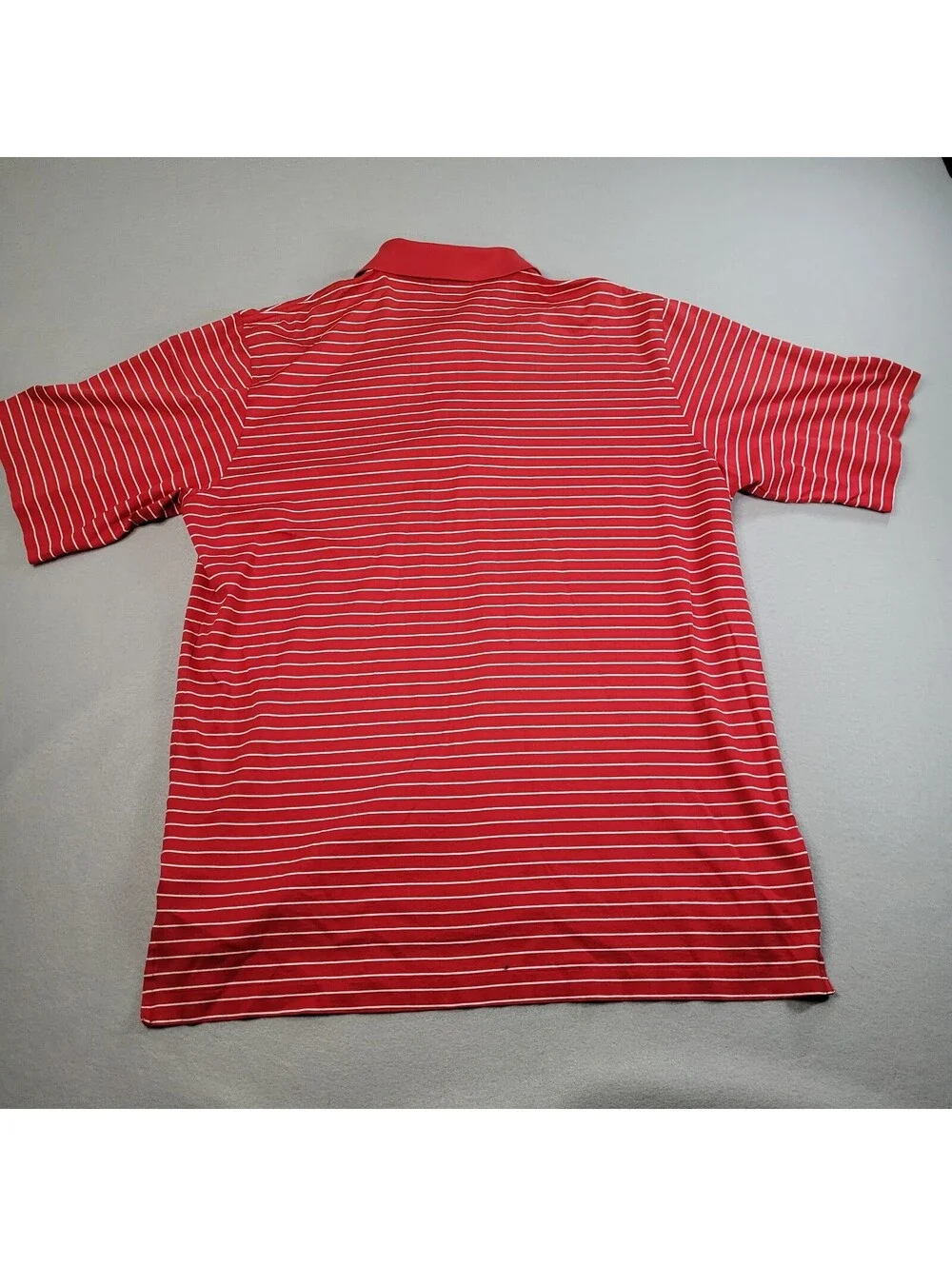 Polo Ralph Lauren Mens L Pima Soft Touch Striped Polo Shirt Red White Nautical